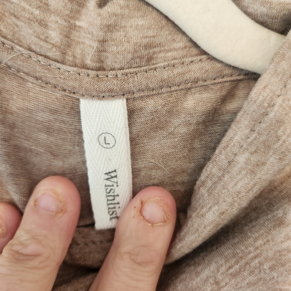 Wishlist Taupe Sleeveless Jumpsuit Size L Euc - Picture 2 of 3